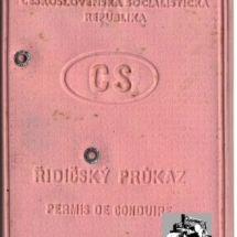 Řidičský průkaz, 1965, inv. č. 20.959